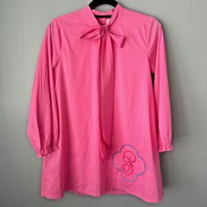 Nwt The Little Lamb Pink Dress Monogrammed P Girls Size 10